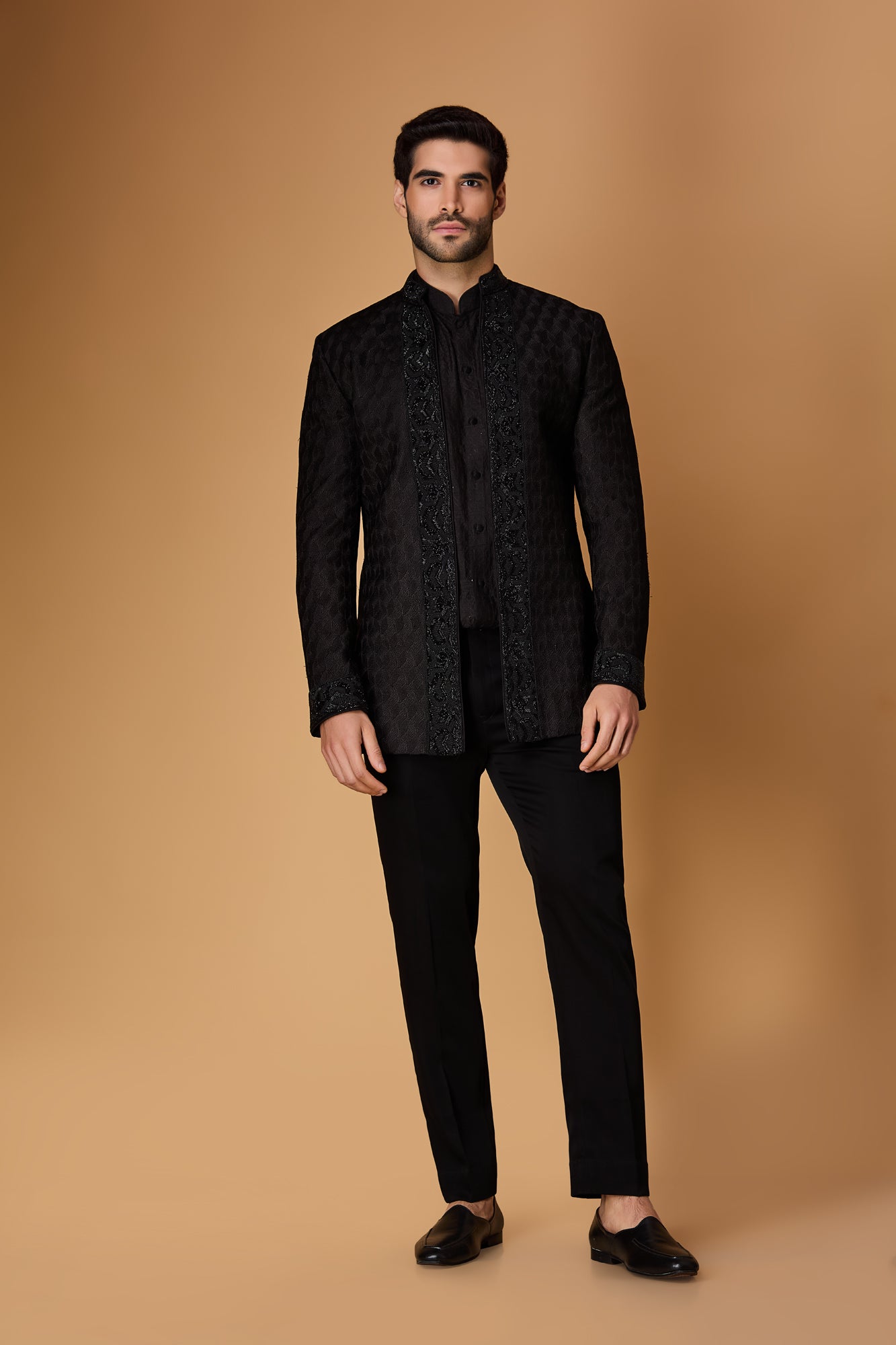 Black Indowestern set
