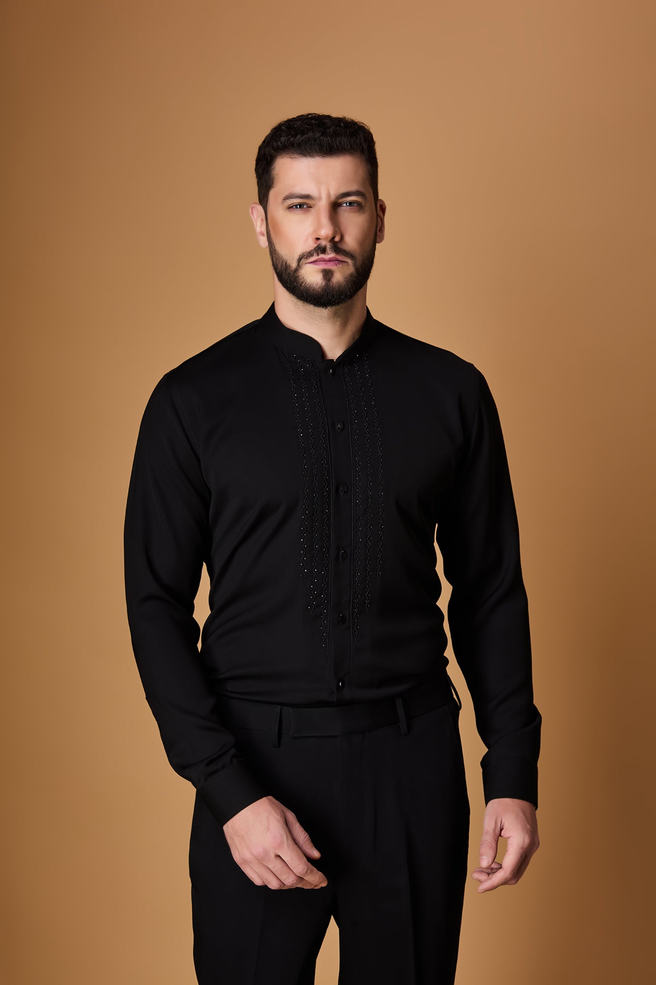 Black indowestern set