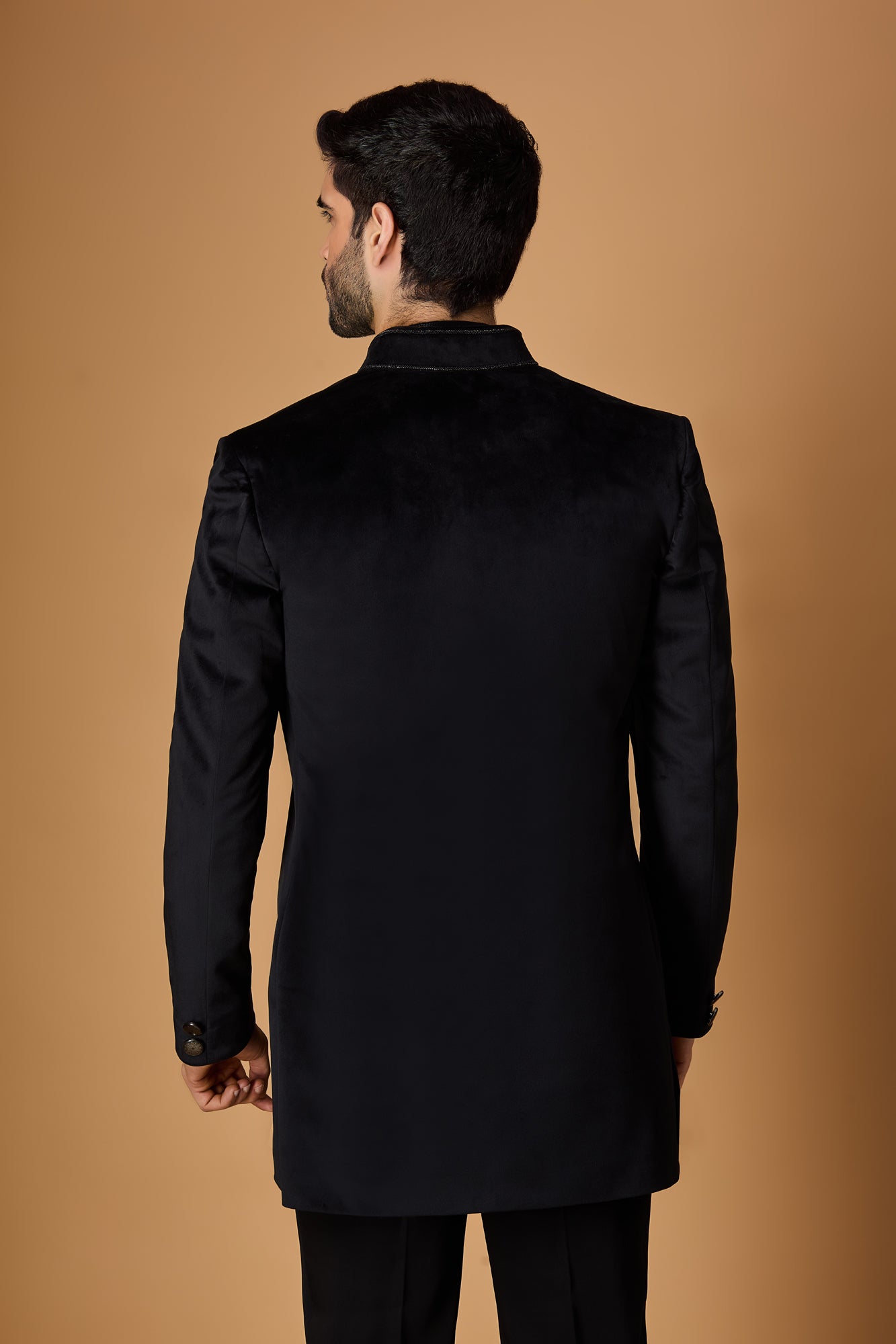 Black Indowestern Set