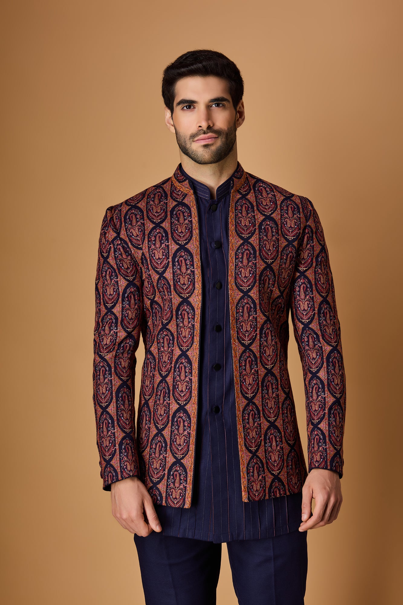 Blue Indowestern Set