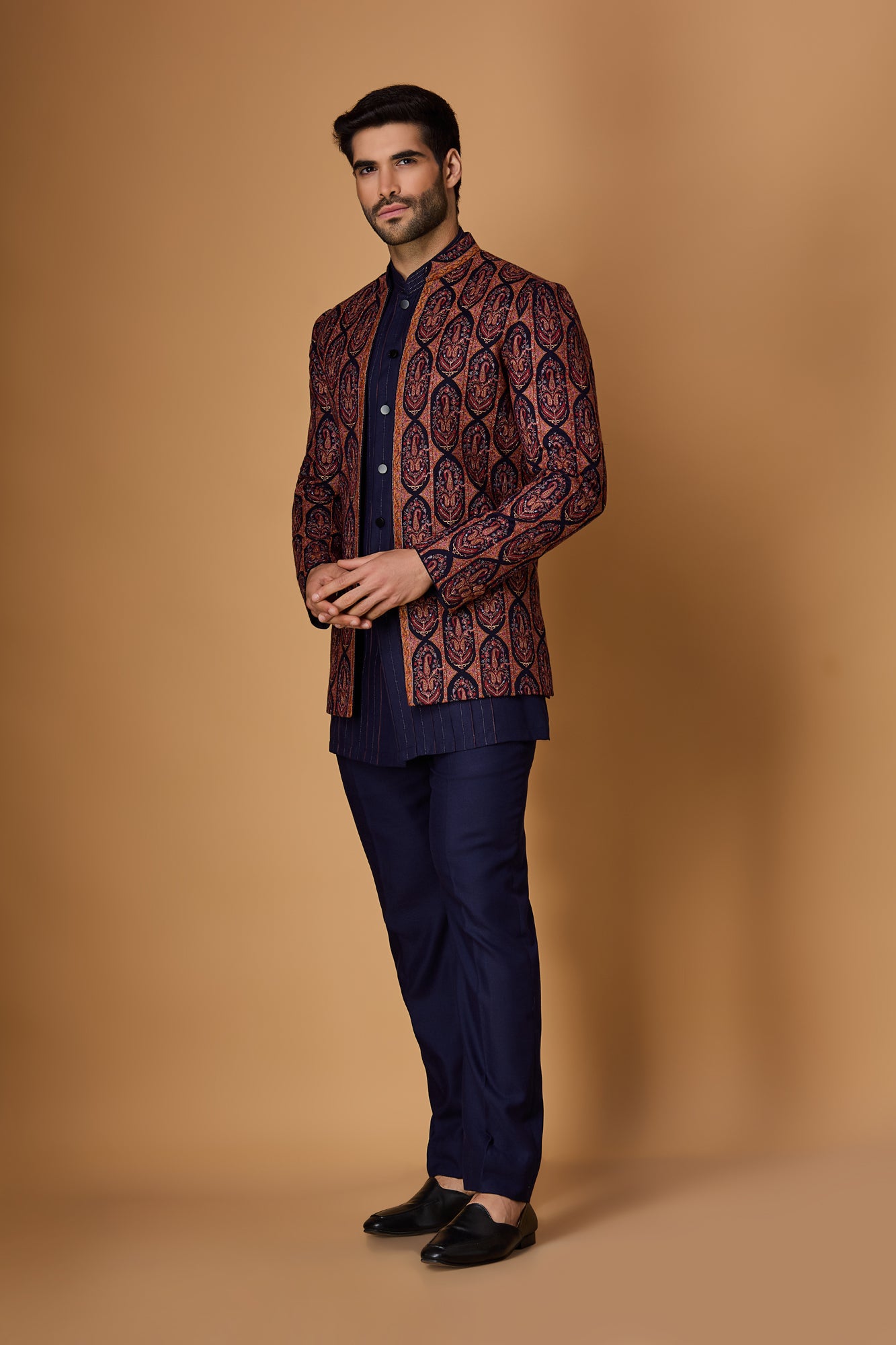 Blue Indowestern Set