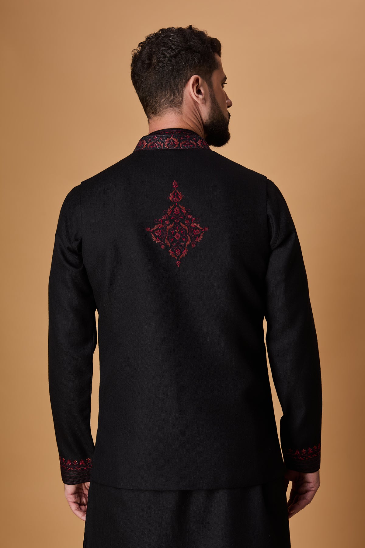 Black Pachmina Bundi Set