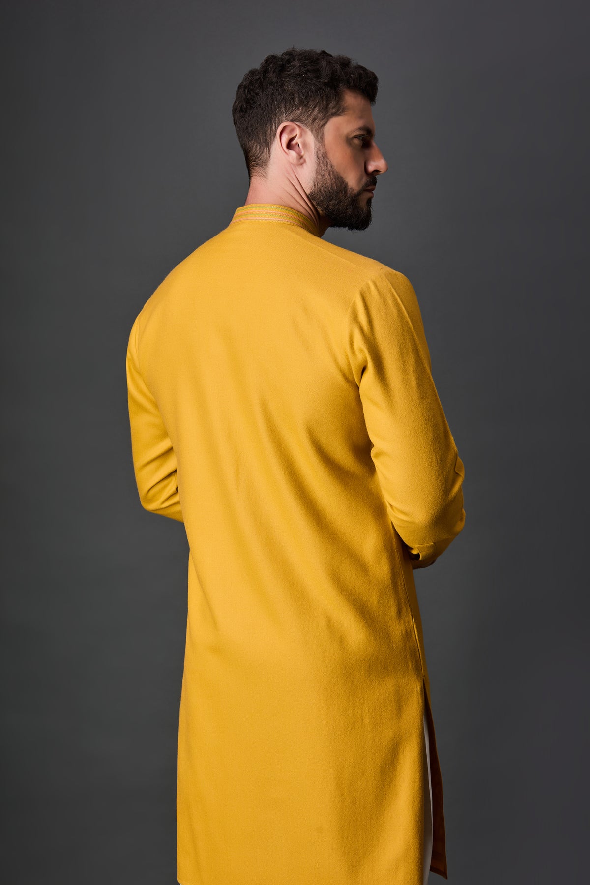 Mustard Kurta Set