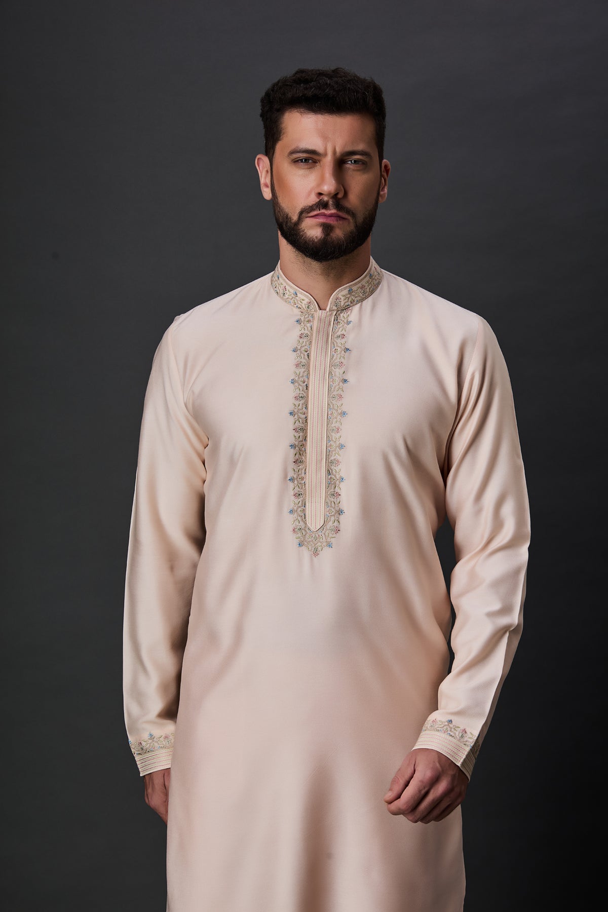 Cream Paschmina Bundi Set