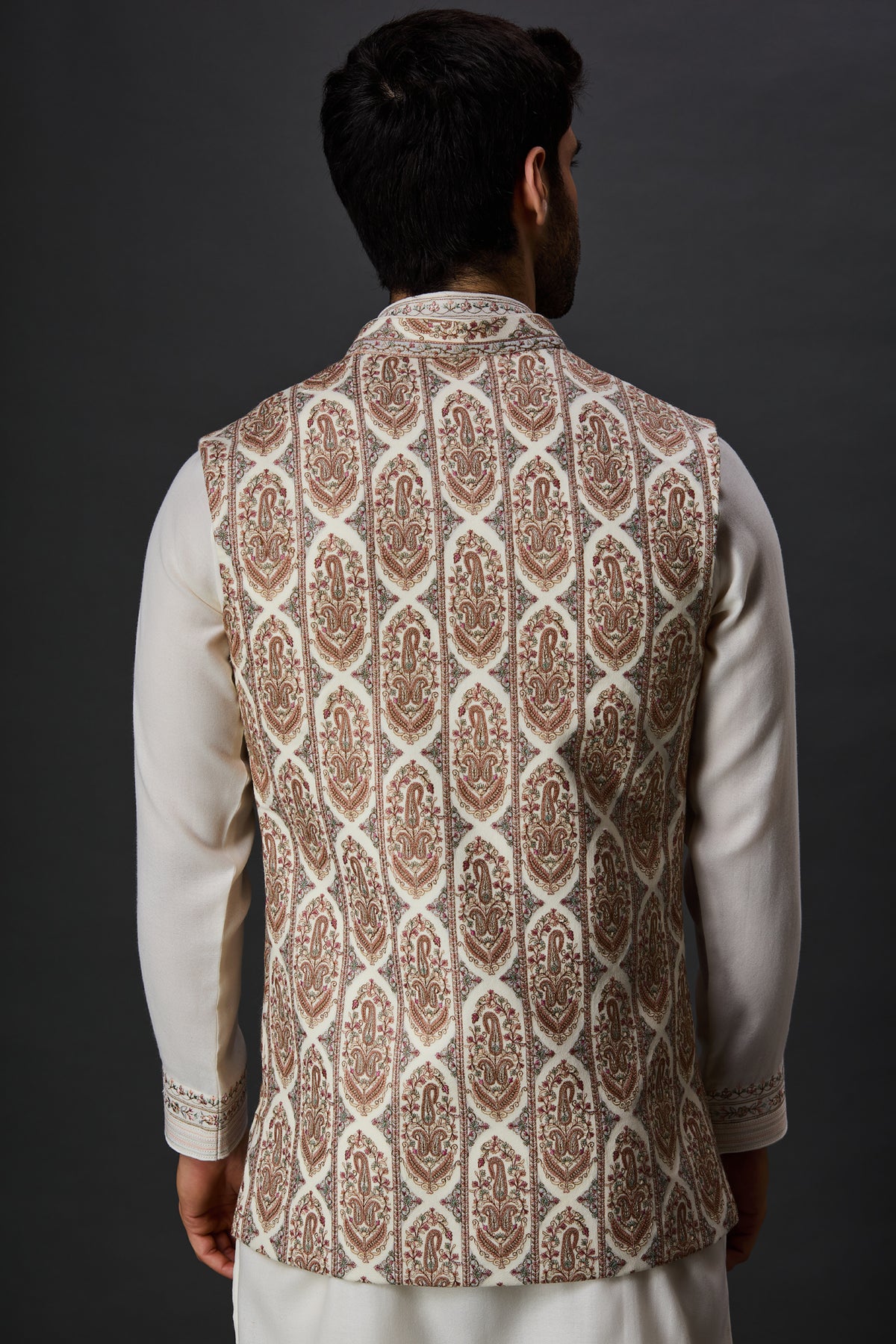 Cream Paschmina Bundi Set