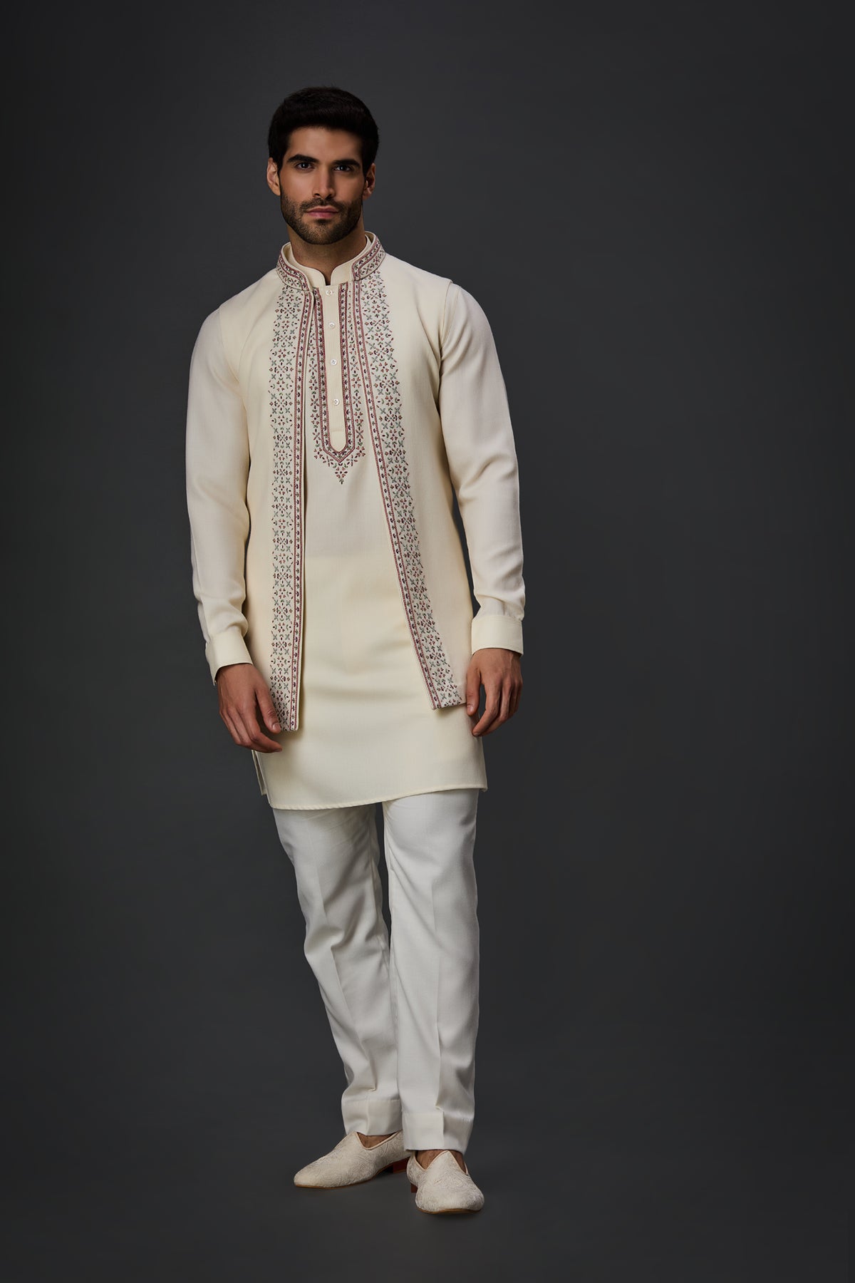 Cream Bundi Set