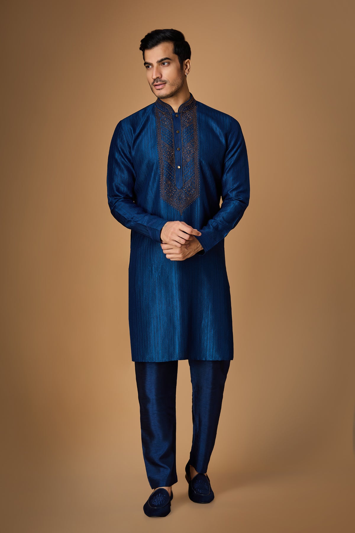 Teal Blue Kurat Set