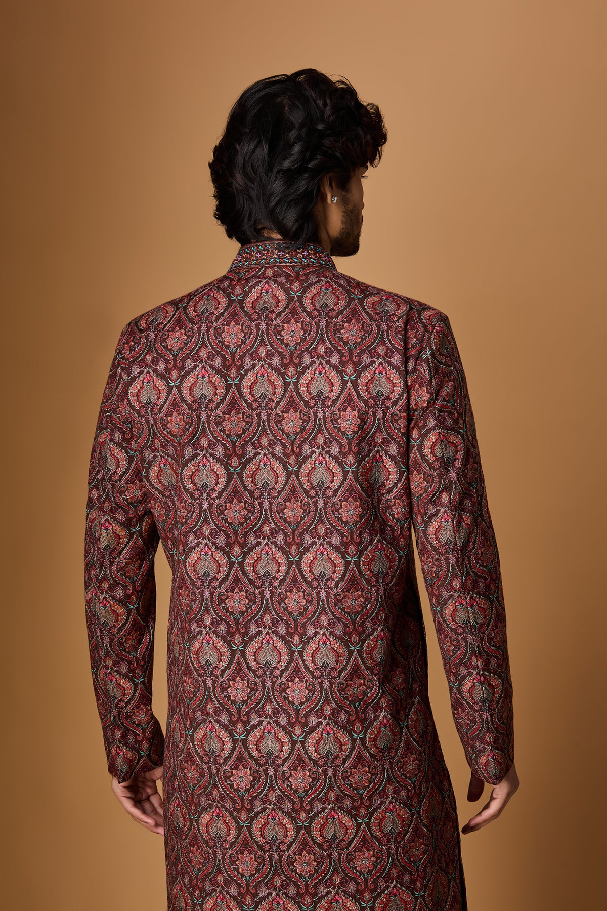 Brown Paschmina Kurta Set