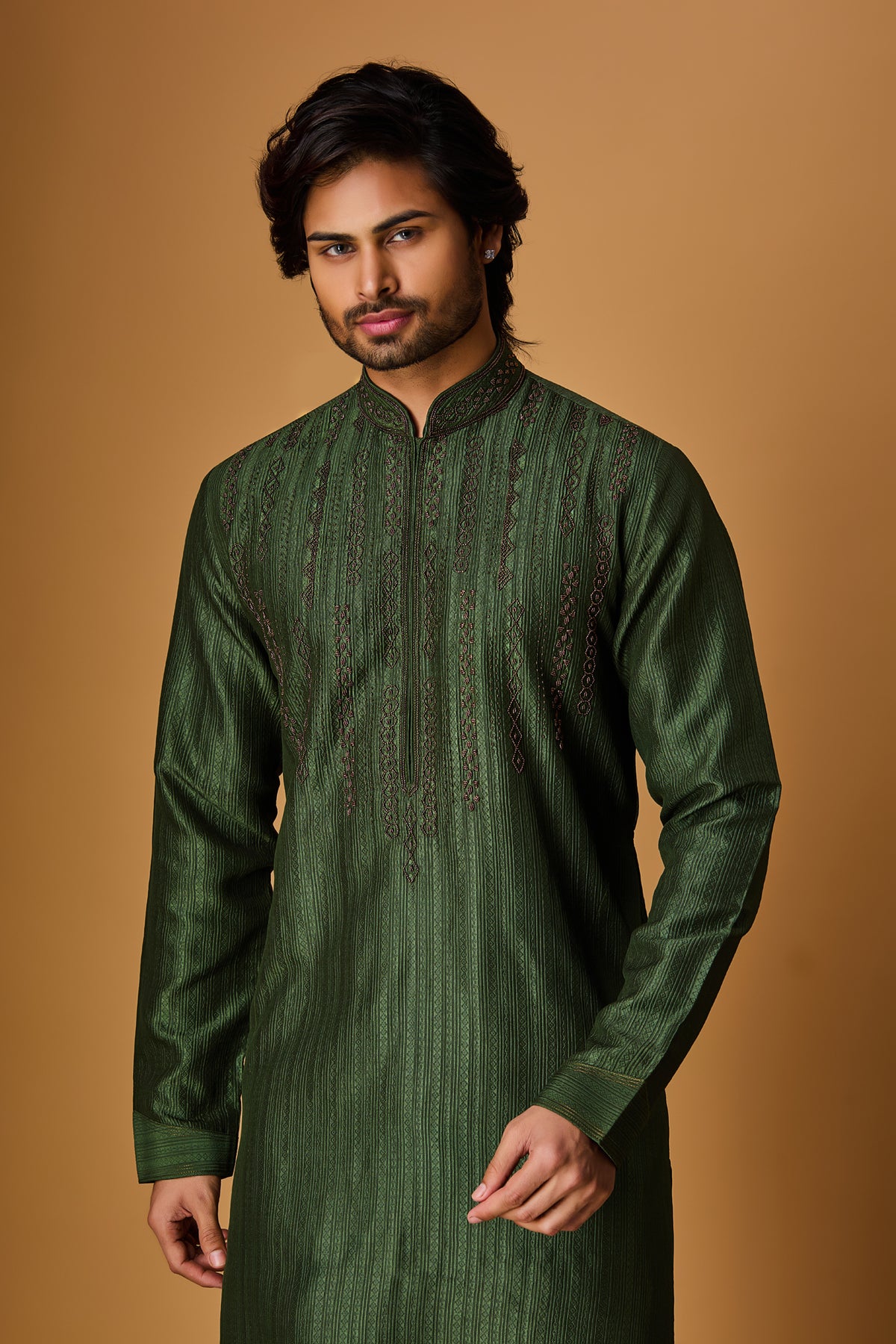 Olive Green Kurta Set