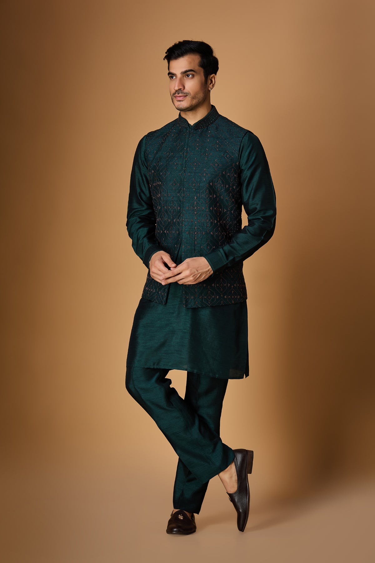 Jade Green Bundi Set