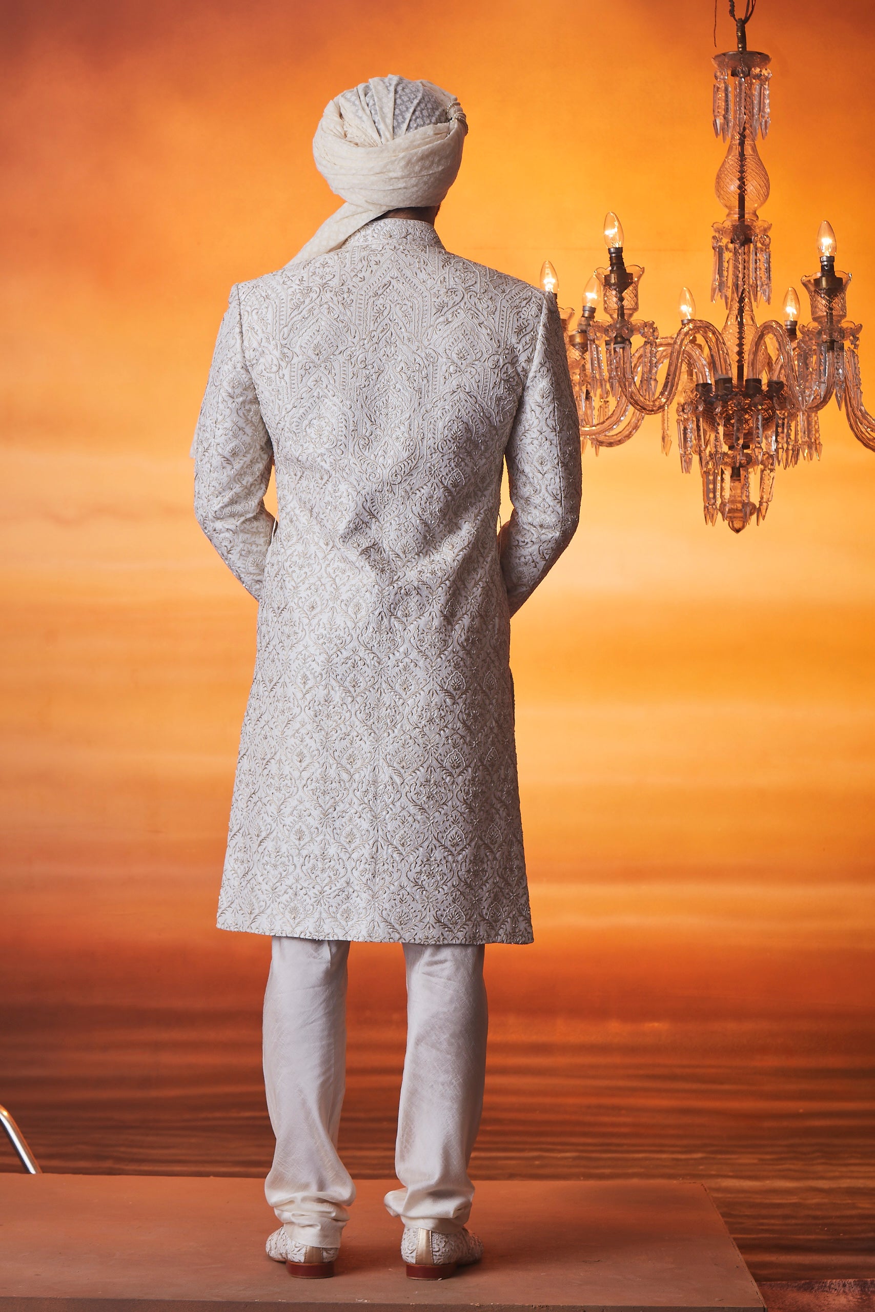 Ivory Sherwani set