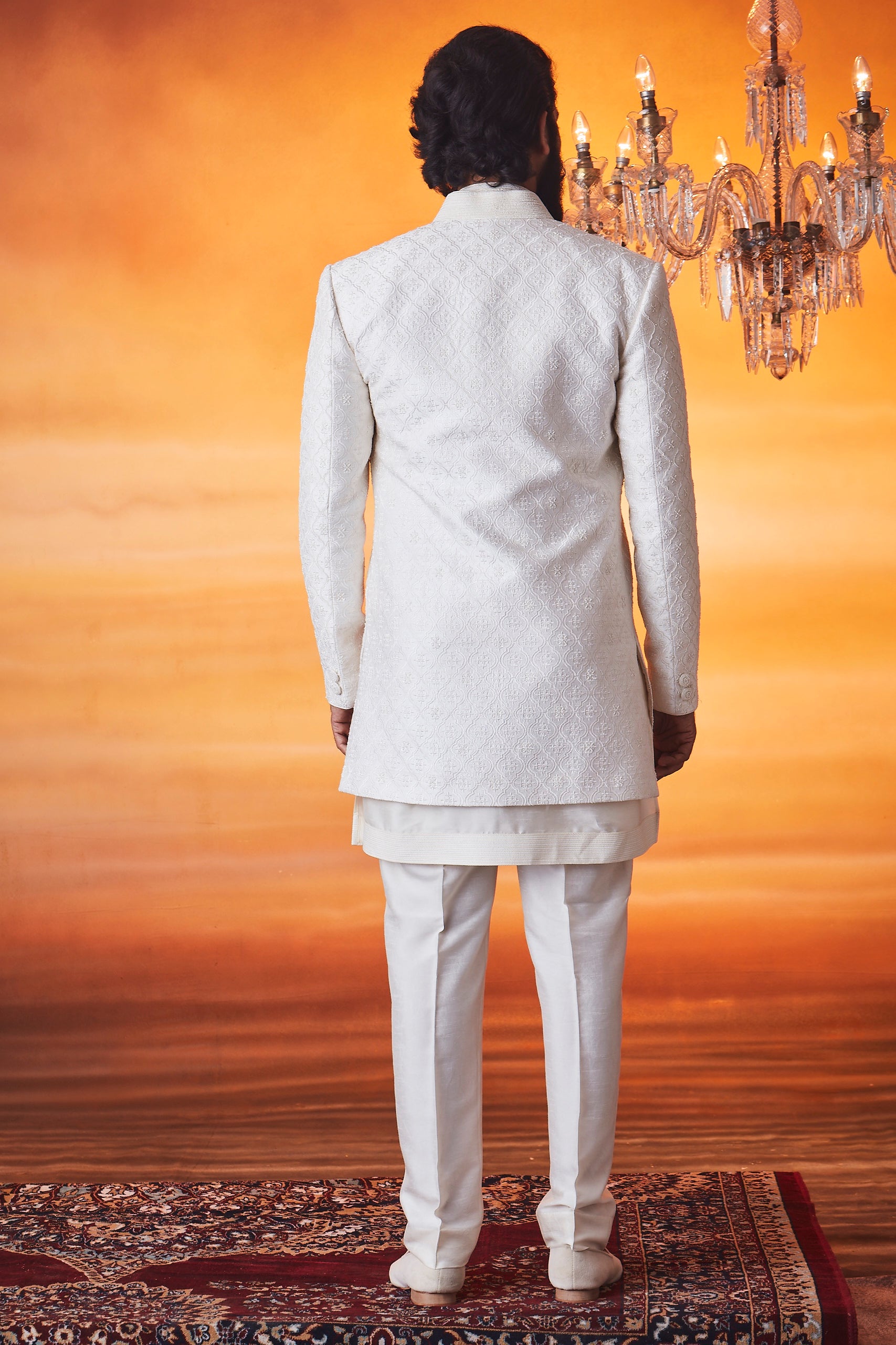 Ivory Sherwani Set