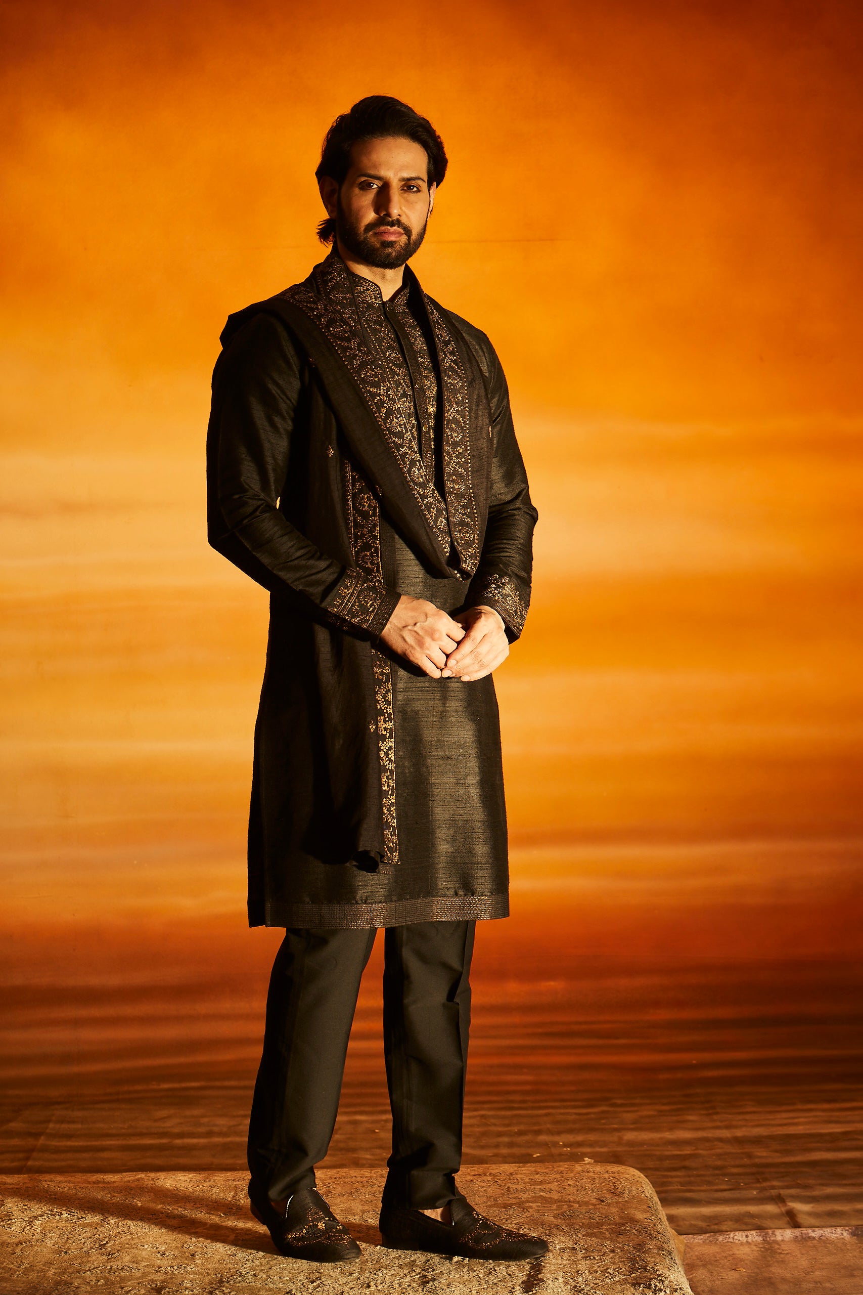 Black kurta Set