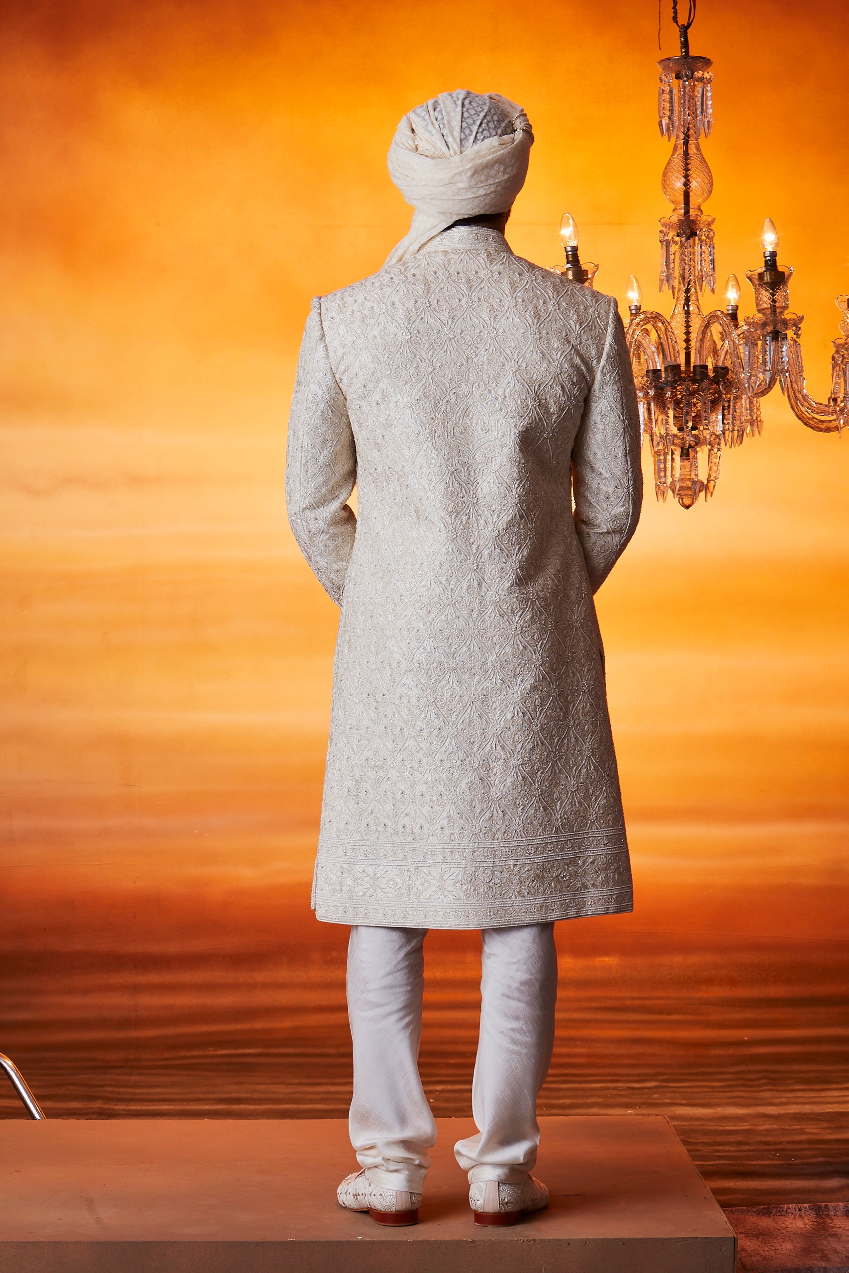 Ivory Sherwani set